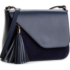 Torebka CREOLE - K10478 Granat. Niebieskie listonoszki damskie marki Creole, na imprezę, ze skóry, na ramię. Za 159,00 zł.