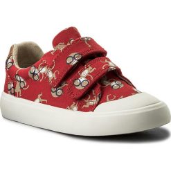 Creepersy damskie: Półbuty CLARKS - Comic Air 261333416 Red Combi