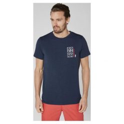 Helly Hansen T – Shirt Męski Hp Shore T-Shirt Navy Melange Xl. Niebieskie koszulki sportowe męskie marki Helly Hansen, xl. Za 165,00 zł.
