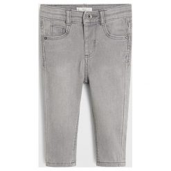 Mango Kids - Jeansy dziecięce Diego 80 - 104 cm. Szare spodnie chłopięce Mango Kids, bez wzorów, z elastanu. Za 59,90 zł.