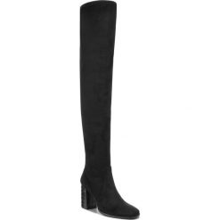 Muszkieterki ZINDA - 3610 Daino Negro. Czarne kozaki damskie Zinda, ze skóry, przed kolano, na wysokim obcasie, na obcasie, bez zapięcia. W wyprzedaży za 439,00 zł.