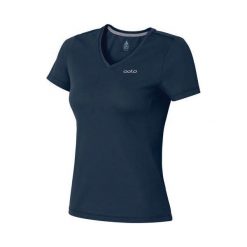 Odlo Koszulka s/s v-neck LIV czarna r. S. Czarne topy sportowe damskie marki Odlo, s. Za 139,95 zł.