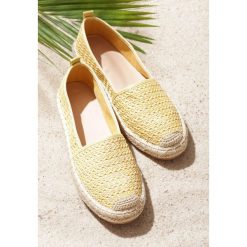 Żółte Espadryle Noncompete. Żółte espadryle damskie Renee, bez wzorów, bez obcasa, na płaskiej podeszwie. Za 59,99 zł.