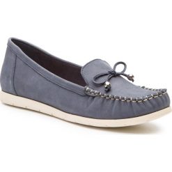 Mokasyny LASOCKI - EST-ROMANA-02BIGME Navy. Niebieskie mokasyny damskie Lasocki, ze skóry, na płaskiej podeszwie. W wyprzedaży za 74,98 zł.
