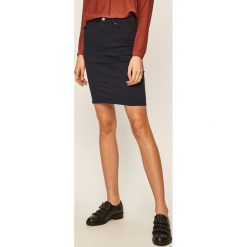 Vero Moda - Spódnica. Niebieskie spódniczki damskie Vero Moda, na co dzień, s, bez wzorów, z elastanu, casualowe, z podwyższonym stanem, mini, ołówkowe. W wyprzedaży za 59,90 zł.