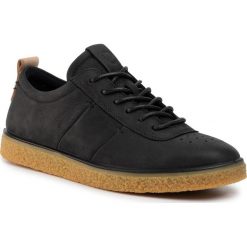 Sneakersy ECCO - Crepetray W 20042302001 Black. Czarne półbuty damskie ecco, ze skóry. W wyprzedaży za 499,00 zł.
