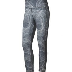 Legginsy Reebok Running 3/4 Tights W Szare. Szare spodnie damskie Reebok, bez wzorów, z tkaniny, do biegania. Za 179,99 zł.