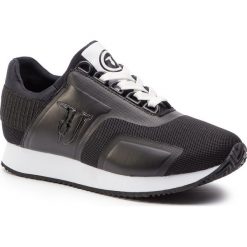 Sneakersy TRUSSARDI JEANS - 79A00328 K299. Czarne półbuty damskie Trussardi Jeans, z jeansu. W wyprzedaży za 479,00 zł.