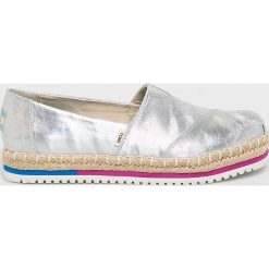Toms - Espadryle Platform Alpargata. Szare espadryle damskie Toms, bez wzorów, z materiału, bez obcasa, na obcasie. W wyprzedaży za 249,90 zł.