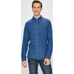 Tommy Jeans - Koszula. Niebieskie koszule męskie Tommy Jeans, s, bez wzorów, z bawełny, casualowe, button down, z długim rękawem. W wyprzedaży za 179,90 zł.