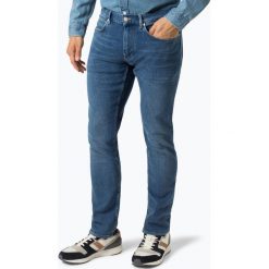 Calvin Klein - Jeansy męskie, niebieski. Pomarańczowe jeansy męskie marki Calvin Klein, l, z bawełny, z okrągłym kołnierzem. Za 499,95 zł.