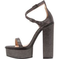 Rzymianki damskie: Public Desire LOUISIANA Sandały na obcasie black glitter