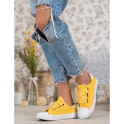 Wygodne trampki tekstylne. Trampki i tenisówki damskie SHELOVET, bez wzorów, bez zapięcia. Za 49,00 zł.