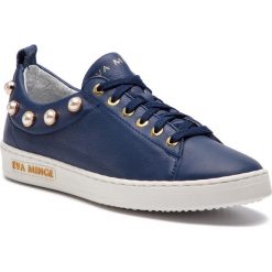 Sneakersy EVA MINGE - Picasent 4Q 18GR1372474EF 107. Niebieskie półbuty damskie Eva Minge, ze skóry. W wyprzedaży za 269,00 zł.