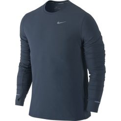 Koszulki sportowe męskie: koszulka do biegania męska NIKE DRI-FIT CONTOUR LONGSLEEVE / 683521-460 – NIKE DRI-FIT CONTOUR LONGSLEEVE