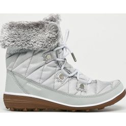 Columbia - Śniegowce Heavenly. Szare śniegowce damskie marki Columbia, z materiału. W wyprzedaży za 369,90 zł.
