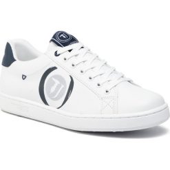Sneakersy TRUSSARDI JEANS - 77A00208 W708. Białe sneakersy męskie Trussardi Jeans, bez wzorów, z jeansu, bez zapięcia. Za 429,00 zł.