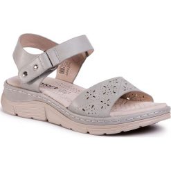 Sandały COMFORT BASIC - 44883 Gris. Szare klapki damskie Comfort Basic, bez wzorów, ze skóry ekologicznej, bez obcasa. Za 169,00 zł.