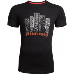 T-shirt męski TSM612 - głęboka czerń - Outhorn. Czarne koszulki męskie marki Outhorn, m, bez wzorów, z bawełny, bez kołnierzyka. W wyprzedaży za 29,99 zł.