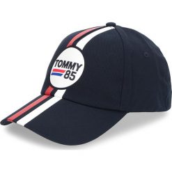 Czapka TOMMY HILFIGER - Logo Stripe Cap AM0AM03334 413. Niebieskie czapki damskie marki TOMMY HILFIGER, z bawełny. Za 179,00 zł.