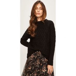 Answear - Sweter. Czarne swetry damskie ANSWEAR, m, bez wzorów, z dzianiny, bez rękawów, bez kaptura. W wyprzedaży za 49,90 zł.