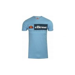 T-shirty z krótkim rękawem Ellesse Riveria tee Shirt. Niebieskie t-shirty męskie marki Ellesse, xl, bez wzorów, bez kołnierzyka, krótkie. Za 141,35 zł.