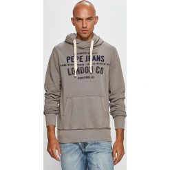 Pepe Jeans - Bluza bawełniana Neville. Zielone bluzy męskie Pepe Jeans, s, z aplikacjami, z bawełny, z kapturem, bez rękawów, z kapturem. Za 319,90 zł.