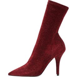 Botki damskie: Bianca Di Botki na obcasie red lustro