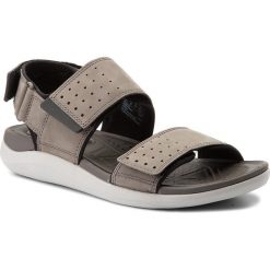 Sandały CLARKS - Garrat Active 261324297 Grey Nubuck. Szare sandały męskie skórzane marki Clarks. W wyprzedaży za 229,00 zł.