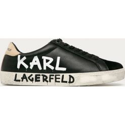 Karl Lagerfeld - Buty skórzane. Czarne buty sportowe damskie KARL LAGERFELD, ze skóry. Za 829,90 zł.