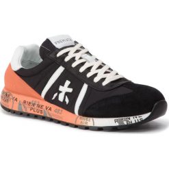 Sneakersy PREMIATA - Lucy 3758 Czarny Pomarańczowy. Pomarańczowe sneakersy męskie marki Premiata, na co dzień, bez wzorów, ze skóry, klasyczne, bez zapięcia. Za 809,00 zł.