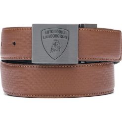 Lamborghini Pasek Brązowy. Pomarańczowe paski męskie Lamborghini, w paski, ze skóry. Za 378,95 zł.