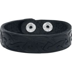 Bransoletki damskie na nogę: Celtic Black Bransoletka skórzana standard