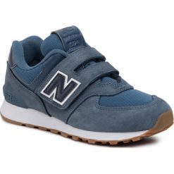 Sneakersy NEW BALANCE - YV574PRN Granatowy. Niebieskie trampki chłopięce New Balance, bez wzorów, ze skóry ekologicznej, na rzepy. Za 249,00 zł.