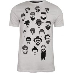 Biały T-Shirt (Koszulka) z Nadrukiem -BRAVE SOUL- Męski, Brodacz, Okrągły Dekolt, Barber, Twarze TSBRSSS20BERGXopticwhite. Białe koszulki męskie Brave Soul, m, z nadrukiem, z bawełny, casualowe, z okrągłym kołnierzem. Za 37,00 zł.