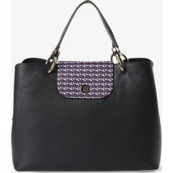 Tommy Hilfiger - Damska torba shopper – My Tommy Satchel, niebieski. Niebieskie torby damskie na zakupy TOMMY HILFIGER, bez wzorów, na ramię, bez dodatków. Za 749,95 zł.