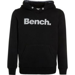 Bench CORE HOODY Bluza z kapturem schwarz. Czarne bluzy męskie Bench, z bawełny, z kapturem. W wyprzedaży za 126,75 zł.