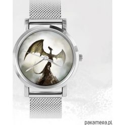 Zegarek - Smok cienia - metalowy. Szare zegarki damskie marki Pakamera, metalowe. Za 139,00 zł.
