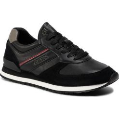 Sneakersy GUESS - Charlie FM8CHA ELE12 BLACK. Czarne sneakersy męskie Guess, bez zapięcia. Za 399,00 zł.