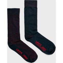 Levi's - Skarpety (2-pack). Niebieskie skarpetki męskie marki Levi's®, z bawełny. W wyprzedaży za 29,90 zł.