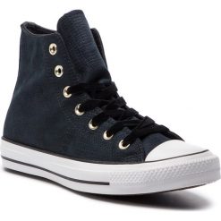 Trampki CONVERSE - Ctas Hi 561702C Black/Black/White. Czarne półbuty damskie Converse, bez wzorów, z gumy, bez zapięcia. W wyprzedaży za 189,00 zł.