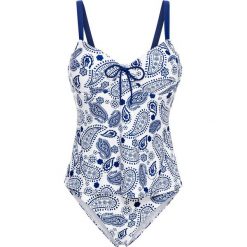 Stroje kąpielowe damskie: Tankini minimizer na fiszbinach (2 części) bonprix niebiesko-biały