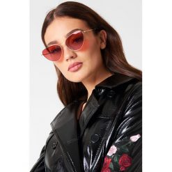 Okulary przeciwsłoneczne damskie: NA-KD Accessories Okulary przeciwsłoneczne Cat Eye – Red