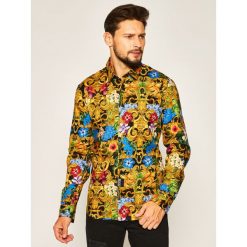 Koszula Versace Jeans Couture B1GVA6S3. Koszule męskie Versace Jeans Couture, s, bez wzorów, z elastanu, casualowe, bez kołnierzyka, bez rękawów. W wyprzedaży za 899,00 zł.