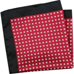 Oryginalna Poszetka Męska w Kwiaty - Alties- Motyw Florystyczny, Czerwona POSZALTS0013. Czerwone poszetki męskie Alties, w kwiaty, eleganckie. Za 27,00 zł.