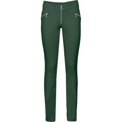 Spodnie Skinny bonprix ciemnozielony. Zielone spodnie damskie bonprix. Za 54,99 zł.