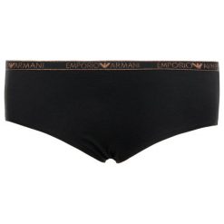 Bokserki Emporio Armani Underwear 164074 9A263 00020. Czarne bokserki damskie Emporio Armani Underwear, s, bez wzorów, z elastanu. W wyprzedaży za 89,00 zł.