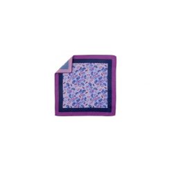 Niebiesko-fioletowa poszetka we wzór paisley E139. Niebieskie poszetki męskie Modini Moda Męska, bez wzorów, casualowe. Za 33,00 zł.