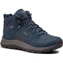 Trekkingi KEEN - Terradora II Mid Wp 1022354 Majolica/Tapestry. Niebieskie trapery damskie Keen, z tworzywa sztucznego, bez obcasa, bez zapięcia. Za 529,00 zł.
