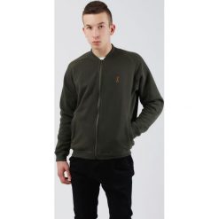 "Bomber" Męski Khaki "Gold". Brązowe bluzy męskie Edward Orlovski, xl, bez wzorów, bez kołnierzyka, bez rękawów, bez kaptura. Za 120,00 zł.